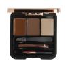 Makeup Revolution London Brow Sculpt Kit Szemöldökformázó szett és paletta nőknek 2,2 g Változat Brown