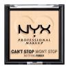 NYX Professional Makeup Can&#039;t Stop Won&#039;t Stop Mattifying Powder Púder nőknek 6 g Változat 01 Fair