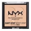 NYX Professional Makeup Can&#039;t Stop Won&#039;t Stop Mattifying Powder Púder nőknek 6 g Változat 03 Light Medium