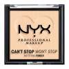 NYX Professional Makeup Can&#039;t Stop Won&#039;t Stop Mattifying Powder Púder nőknek 6 g Változat 02 Light