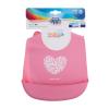 Canpol babies Pastels Silicone Bib Pink Előke gyermekeknek 1 db