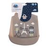 Canpol babies Bonjour Paris Silicone Bib With Pocket Előke gyermekeknek 1 db