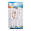 Canpol babies Newborn Baby Baby Brush With Comb Hearts Hajfésű gyermekeknek Szett