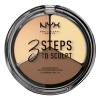 NYX Professional Makeup 3 Steps To Sculpt Kontúrozó paletta nőknek 15 g Változat 02 Light