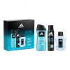 Adidas Ice Dive Ajándékcsomagok eau de toilette 100 ml + dezodor 150 ml + tusfürdő 250 ml