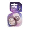 LOVI Night &amp; Day Dynamic Soother Girl 18m+ Cumi gyermekeknek 2 db