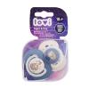 LOVI Night &amp; Day Dynamic Soother Boy 18m+ Cumi gyermekeknek 2 db