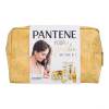 Pantene PRO-V Your Golden Me Time Kit Ajándékcsomagok Intensive Repair sampon 250 ml + Intensive Repair hajkondicionáló 200 ml + Keratin Protect Oil hajápoló olaj 100 ml + Serum Shots Intensive Repair intenzív hajápoló 3x15 ml + kozmetikai táska