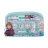 Lip Smacker Disney Frozen Essential Makeup Bag Ajándékcsomagok szájfény 2 x 2 ml + krémes szájfény 2 x 1,6 g + bőrélénkítő krém 3 x 1,6 g + gyűrű 2 db + medál + applikátor + kozmetikai táska