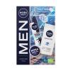 Nivea Men Daily Trio Ajándékcsomagok Sensitive tudfürdő 250 ml + Invisible Black &amp; White Fresh izzadásgátló 150 ml + Men Creme univerzális krém 30 ml sérült doboz