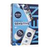 Nivea Men Fresh Sensitive Ajándékcsomagok Men Creme krém arcra, testre és kézre 30 ml + Men Invisible Black &amp; White Fresh izzadásgátló 150 ml + Men Sensitive tusfürdő 250 ml