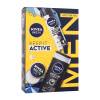 Nivea Men Keep It Active Ajándékcsomagok Men Creme krém arcra, testre, kézre 30 ml + Men Invisible Black &amp; White Original izzadásgátló 150 ml + Men Active Clean tusfürdő 250 ml