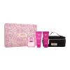 Versace Bright Crystal Absolu SET1 Ajándékcsomagok eau de parfum 90 ml + tusfürdő 100 ml + testápoló tej 100 ml + kozmetikai táska