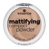 Essence Mattifying Compact Powder Púder nőknek 12 g Változat 02 Soft Beige