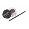 Makeup Revolution London Brow Pomade With Double Ended Brush Szemöldökformázó zselé és pomádé nőknek 2,5 g Változat Medium Brown