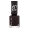 Rimmel London 60 Seconds Super Shine Körömlakk nőknek 8 ml Változat 901 Darkest Desires