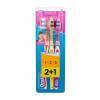 Oral-B 1-2-3 Classic Medium Fogkefe 3 db Változat Red, Yellow, Pink