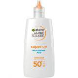 Garnier Ambre Solaire Super UV Hyaluronic Acid SPF50+ Fényvédő készítmény arcra 40 ml