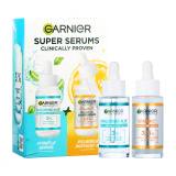 Garnier Skin Naturals Super Serums Dárková kazeta Skin Naturals Vitamin C arcszérum 30 ml + Skin Naturals Hyaluronic Aloe arcszérum 30 ml