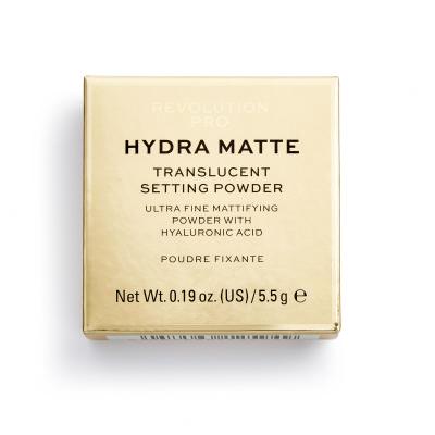 Revolution Pro Hydra Matte Setting Powder Púder nőknek 5,5 g Változat Translucent