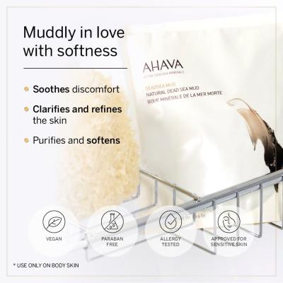 AHAVA Deadsea Mud Dermud Nourishing Body Cream Testradír nőknek 400 g