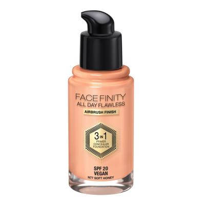 Max Factor Facefinity All Day Flawless SPF20 Alapozó nőknek 30 ml Változat N77 Soft Honey