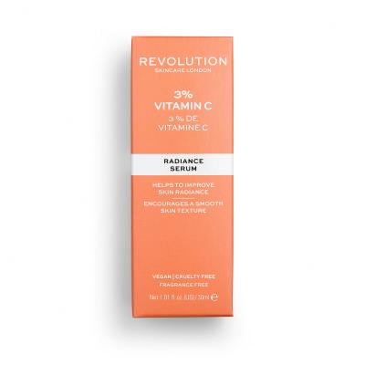 Revolution Skincare Vitamin C 3% Radiance Serum Arcszérum nőknek 30 ml