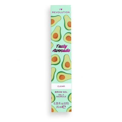 I Heart Revolution Tasty Avocado Brow Gel Szemöldökspirál nőknek 6 ml Változat Clear