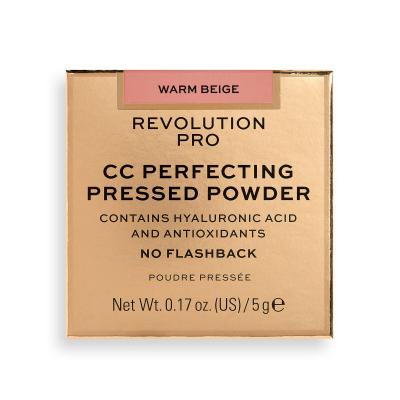 Revolution Pro CC Perfecting Press Powder Púder nőknek 5 g Változat Warm Beige