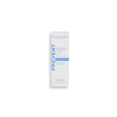 Revolution Skincare Overnight Blemish Lotion Zinc &amp; Niacinamide Célzott bőrápolás nőknek 30 ml