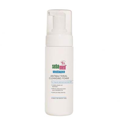 SebaMed Clear Face Antibacterial Arctisztító hab nőknek 150 ml