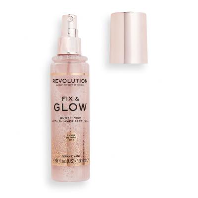 Makeup Revolution London Fix &amp; Glow Dewy Finish Sminkfixáló nőknek 100 ml