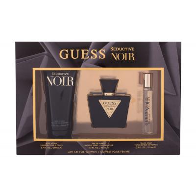 GUESS Seductive Noir Ajándékcsomagok Eau de Toilette 75 ml + testápoló tej 200 ml + Eau de Toilette 15 ml