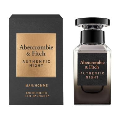 Abercrombie &amp; Fitch Authentic Night Eau de Toilette férfiaknak 50 ml