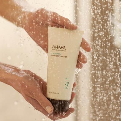 AHAVA Deadsea Salt Liquid Deadsea Salt Fürdősó nőknek 200 ml