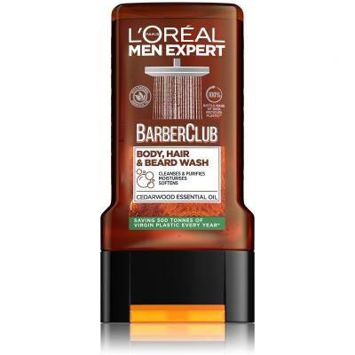 L'Oréal Paris Men Expert Barber Club Body, Hair & Beard Wash Tusfürdő férfiaknak 300 ml