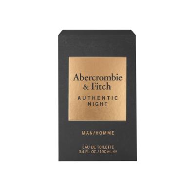 Abercrombie &amp; Fitch Authentic Night Eau de Toilette férfiaknak 100 ml