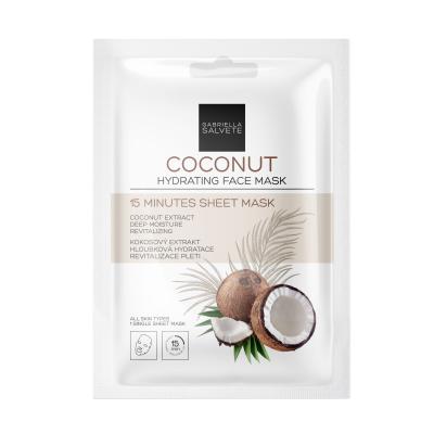 Gabriella Salvete 15 Minutes Sheet Mask Arcmaszk nőknek 1 db Változat Coconut