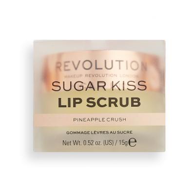 Makeup Revolution London Sugar Kiss Lip Scrub Pineapple Crush Ajakbalzsam nőknek 15 g