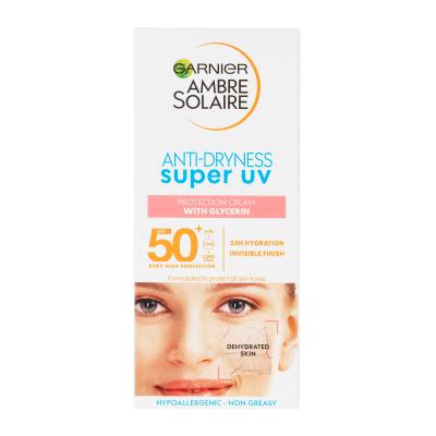 Garnier Ambre Solaire Sensitive Advanced SPF50+ Fényvédő készítmény arcra 50 ml