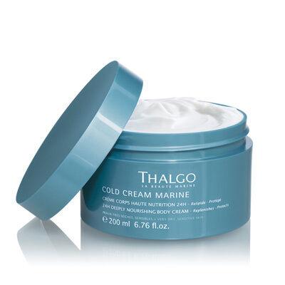 Thalgo Cold Cream Marine 24H Deeply Nourishing Testápoló krém nőknek 200 ml