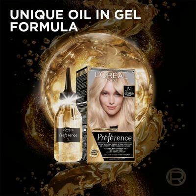 L&#039;Oréal Paris Préférence Cool Blondes Hajfesték nőknek 60 ml Változat 9.12