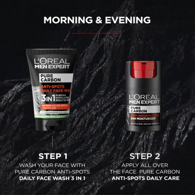 L&#039;Oréal Paris Men Expert Pure Carbon Anti-Imperfection Daily Care Nappali arckrém férfiaknak 50 ml