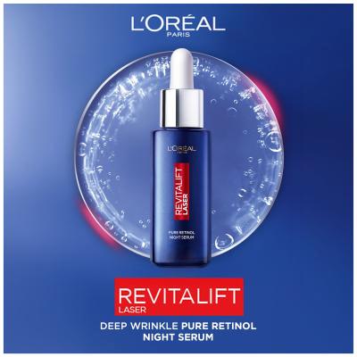 L&#039;Oréal Paris Revitalift Laser Pure Retinol Night Serum Arcszérum nőknek 30 ml