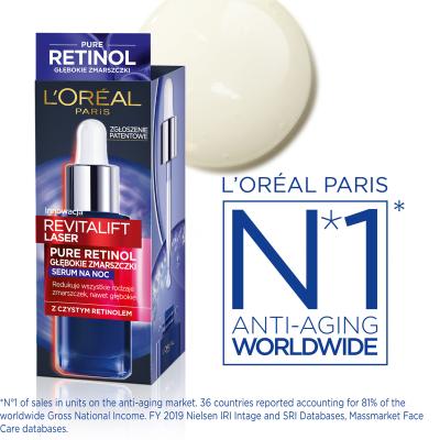 L&#039;Oréal Paris Revitalift Laser Pure Retinol Night Serum Arcszérum nőknek 30 ml