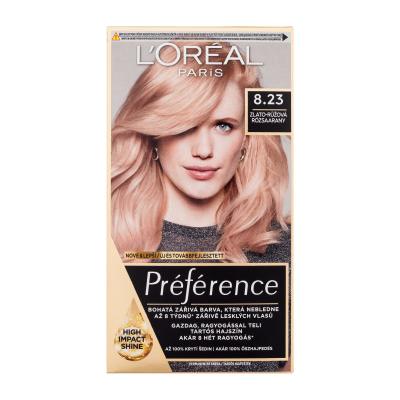 L&#039;Oréal Paris Préférence Hajfesték nőknek 60 ml Változat 8.23 sérült doboz