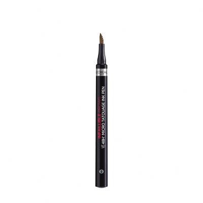 L&#039;Oréal Paris Infaillible Brows 48H Micro Tatouage Ink Pen Szemöldökceruza nőknek 1 g Változat 3.0 Brunette