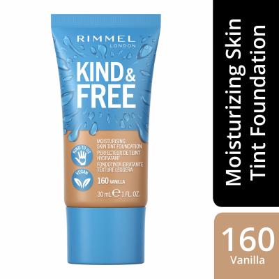 Rimmel London Kind &amp; Free Skin Tint Foundation Alapozó nőknek 30 ml Változat 160 Vanilla