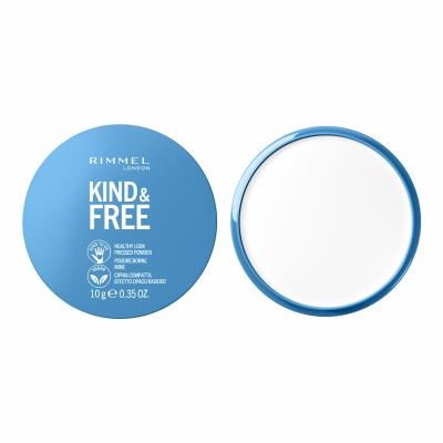 Rimmel London Kind &amp; Free Healthy Look Pressed Powder Púder nőknek 10 g Változat 01 Translucent