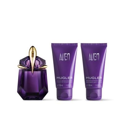 Mugler Alien SET1 Ajándékcsomagok Eau de Parfum 30 ml + tusfürdő 50 ml + testápoló tej 50 ml